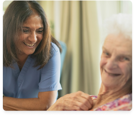 Image (Healthcare professional with patient)