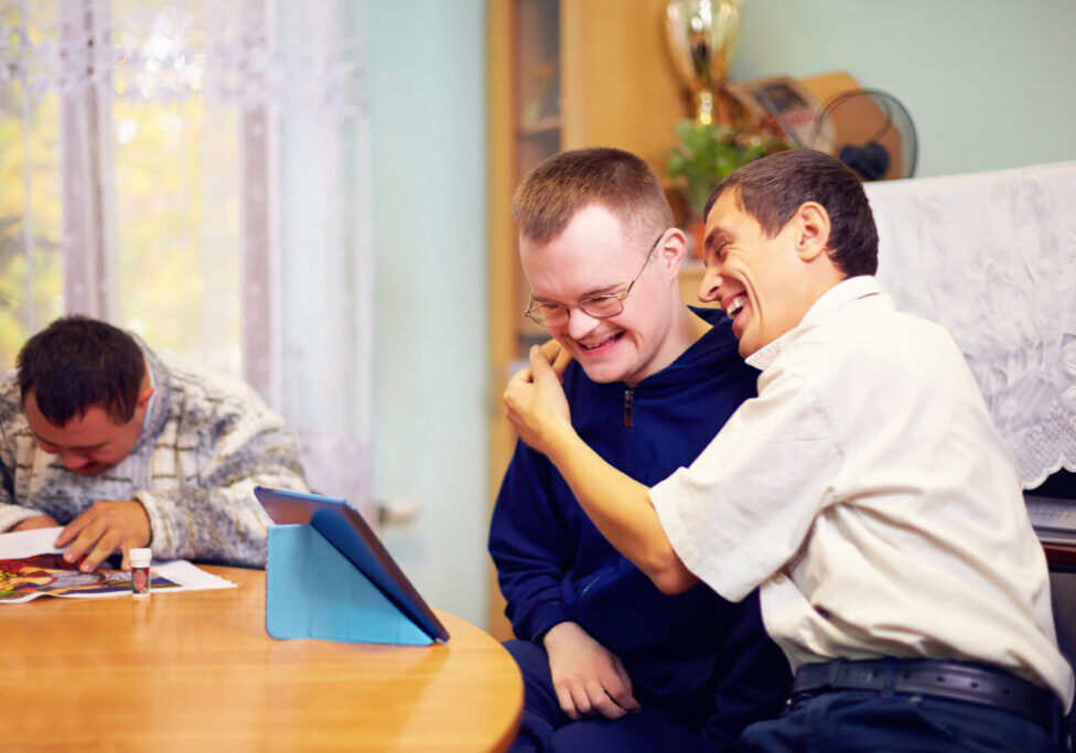 happy friends with disability socializing through internet happy friends with disability socializing through internet